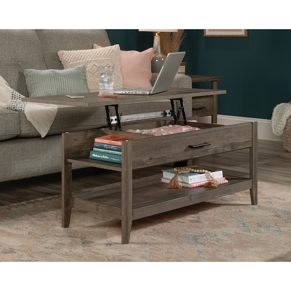 Sauder Summit Station Lift Top Coffee Table Pep , Top lifts up and ...